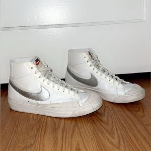 Women Nike silver blazers